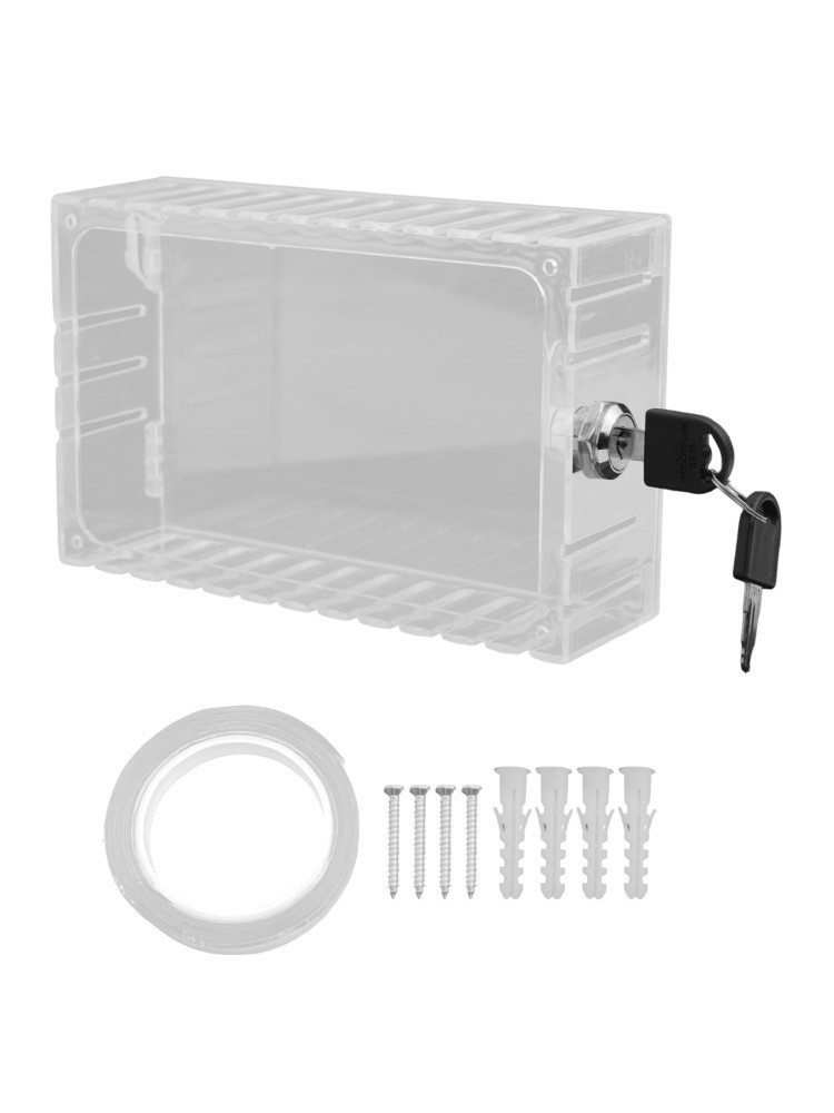 Air Conditioner Cover Thermostat Lock Box Easy Installation Child-Proof Security