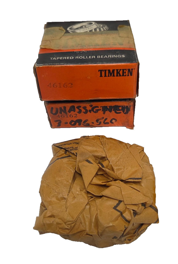 Qty2 NOS Timken 46162 Tapered Roller Bearing Cone, 1.625″ Bore – Free Returns