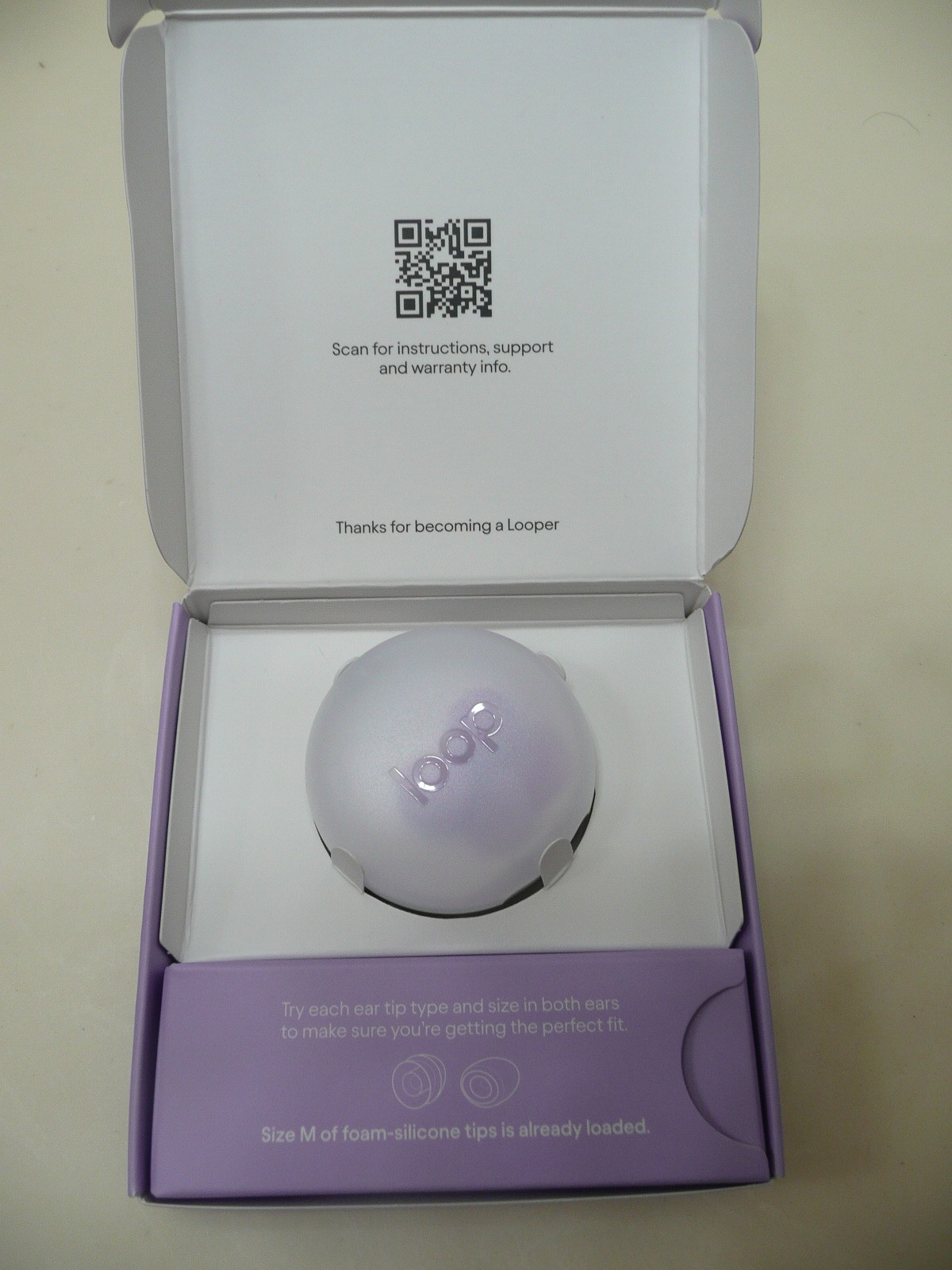 Loop Dream Earplugs Lilac – Silicone/Foam Earplugs for Peaceful Sleep NEW