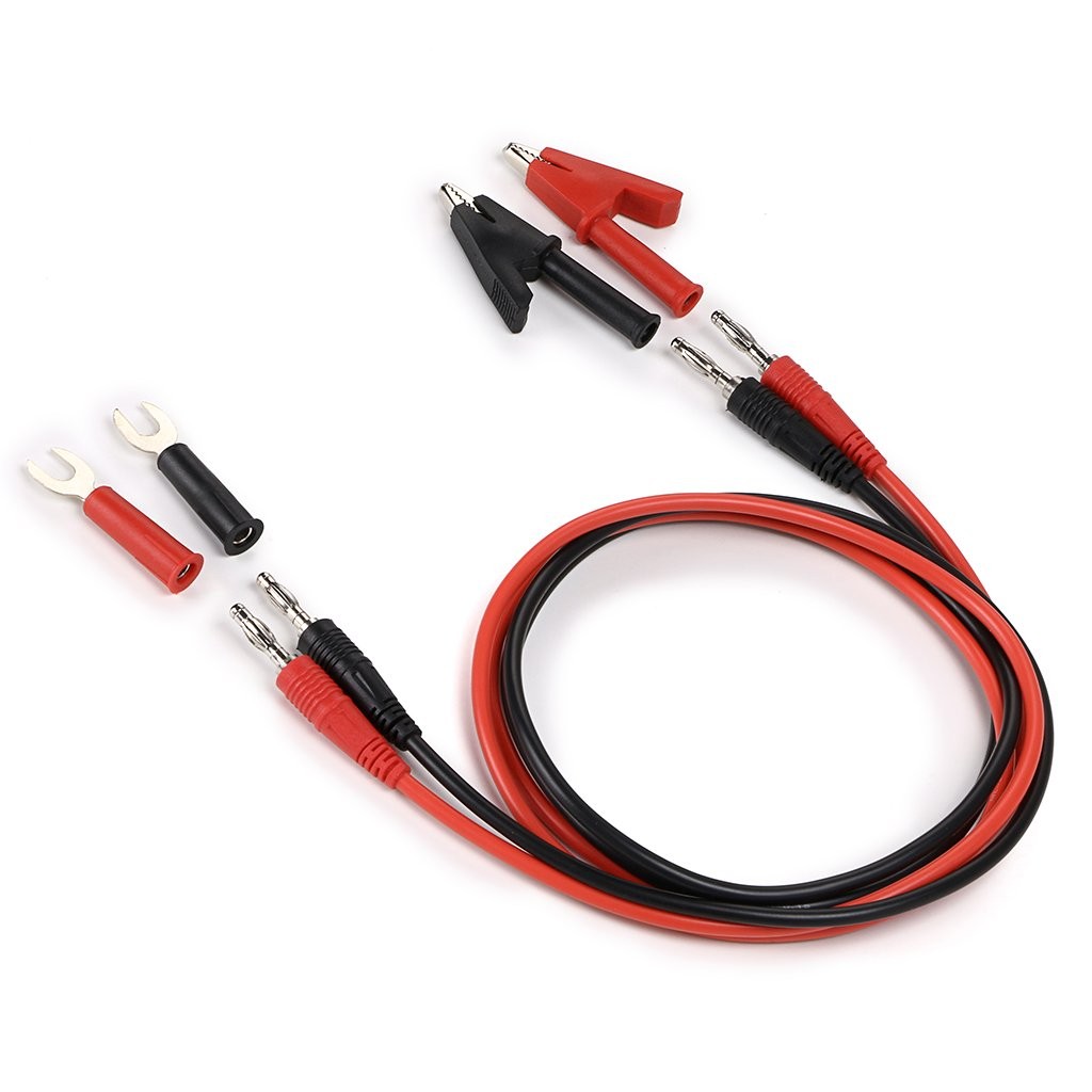 4 in 1 Banana Plug Alligator Clip Pure Copper Fork Test Lead, 3.3 ft Multimeter
