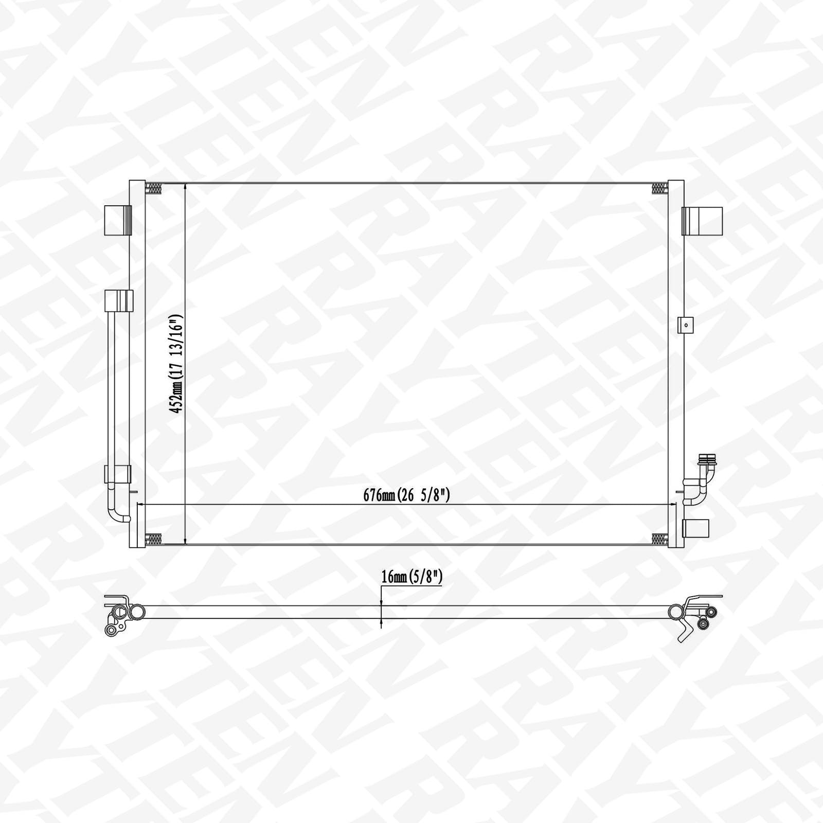 73774 Condenser Compatible with Nissan Murano 09-12 Quest 11 3.5 V6