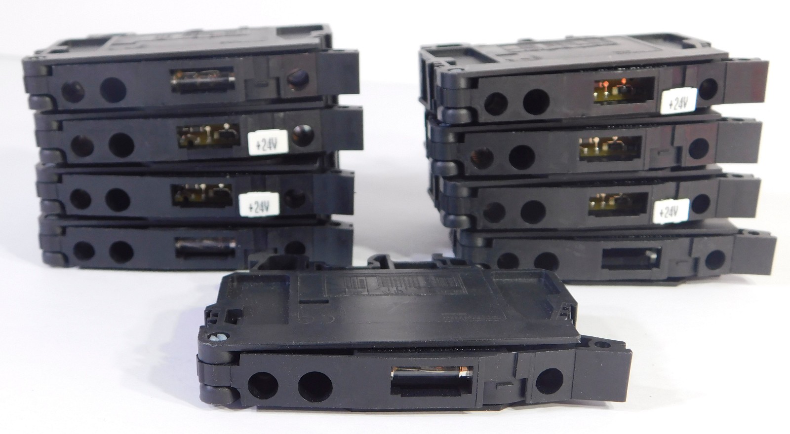 Lot of 9 Each Entrelec FEM 13U / FEM13U Terminal Blocks DIN Rail Mount