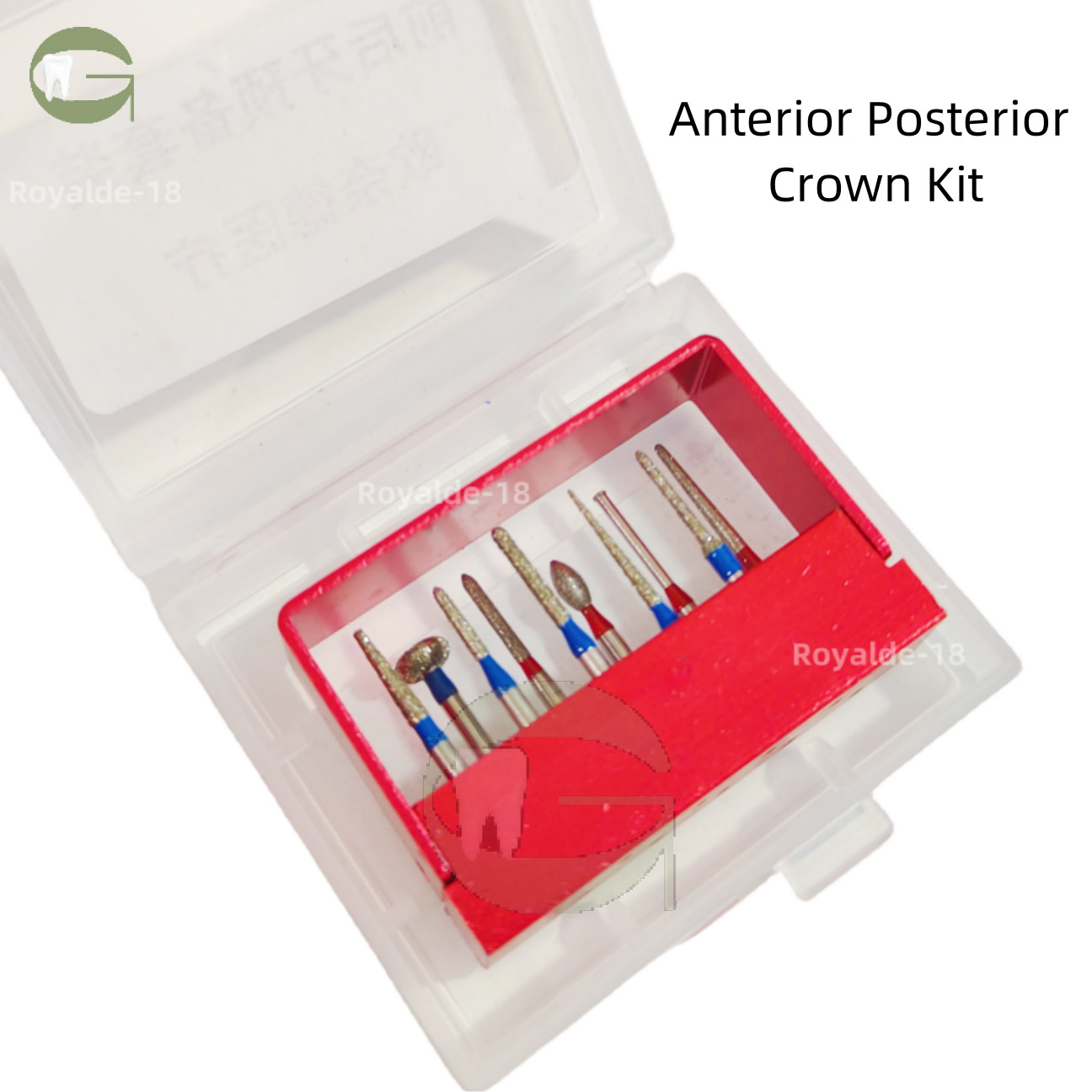 Dental Reverse Preparation/Anterior Posterior Crown Direction Burs Drill Diamond