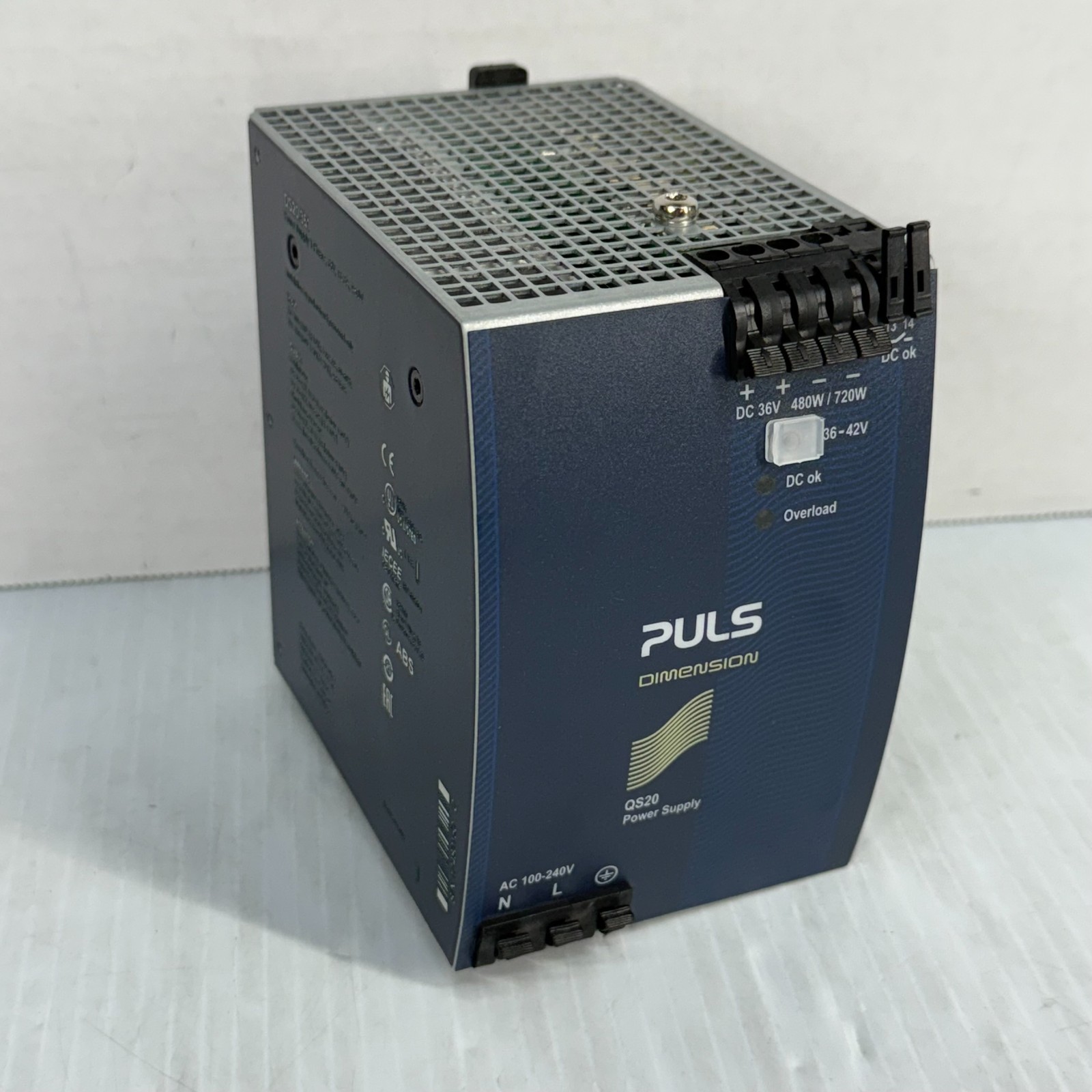 PULS QS20.361 DIN Rail Power Supply 36V DC Industrial PSU