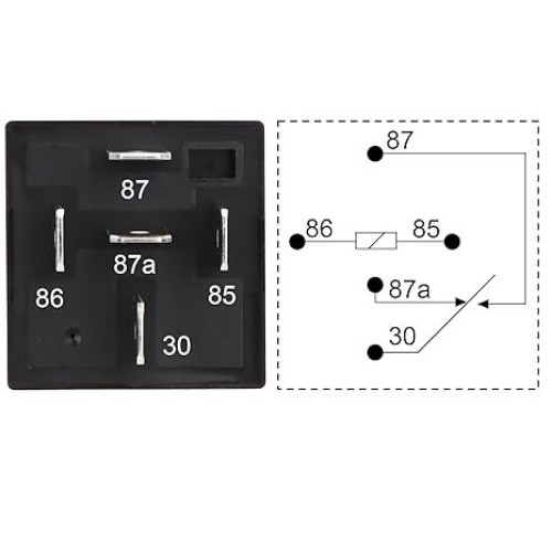 2 Pack Car Relay, 48V 40A, 5 Pin SPDT, Automotive Switches and Starters, Waterpr