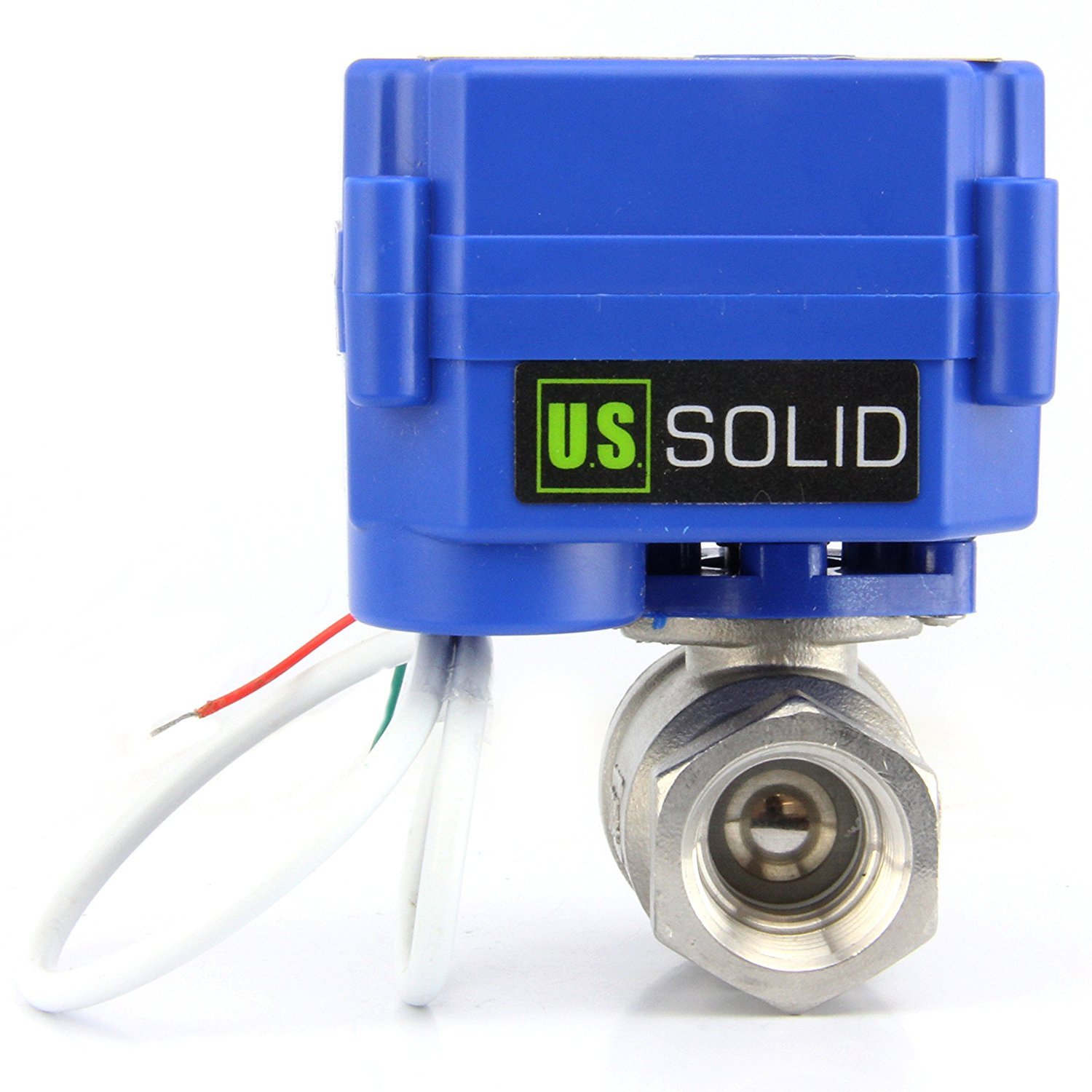 U.S. Solid 1/4″ NPT Motorized Ball Valve N/C 9V 12V 24V AC/DC 2-Wire SS304
