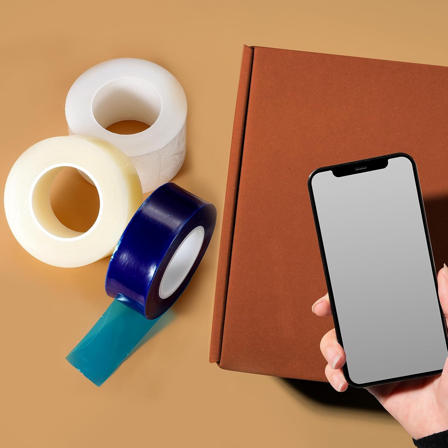Removable Protective Film Tape, 3.5 Inch x 656 ft PE Surface Protective Scratch