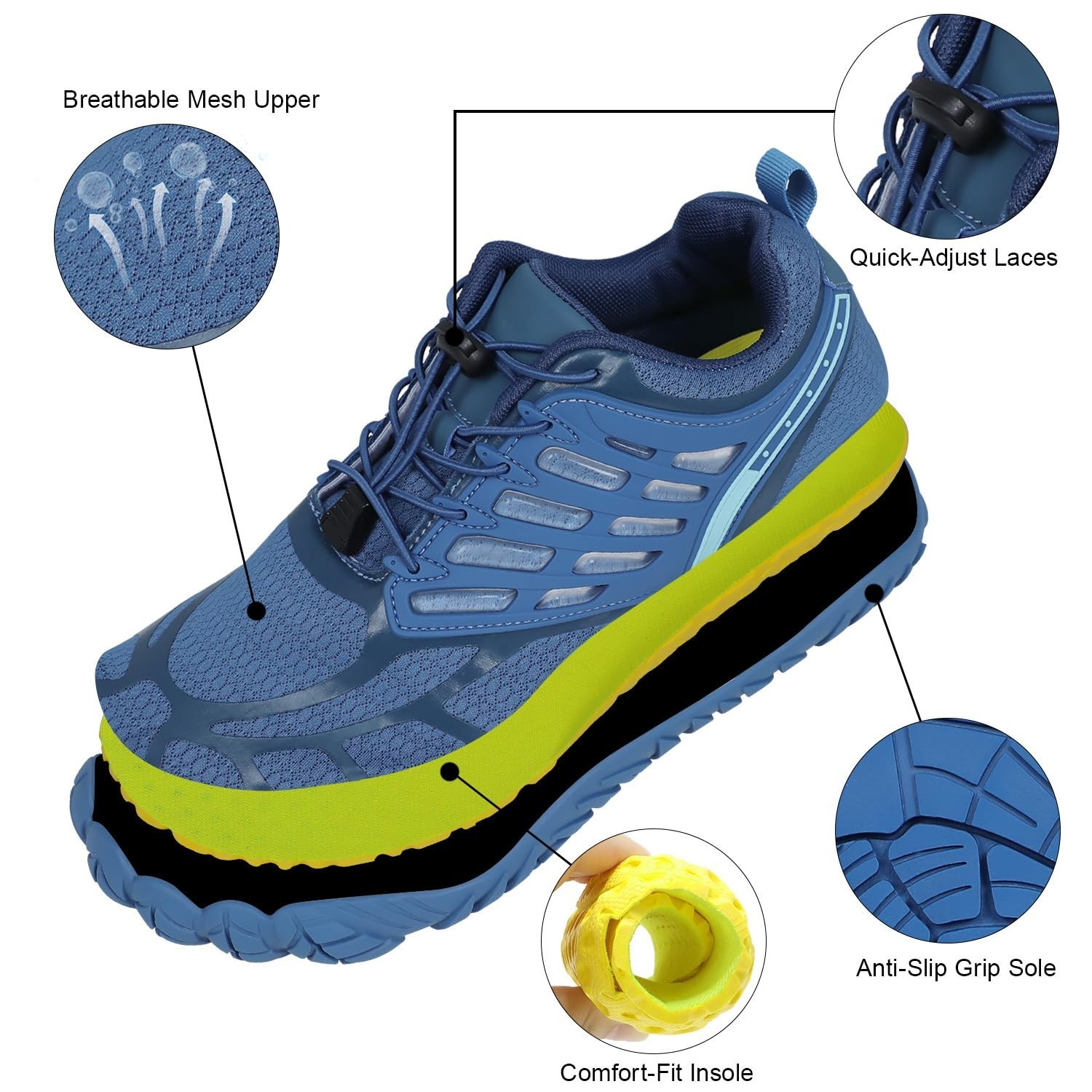 Barefoot Shoes Men Wide Toe Box Zero Drop Minimalist Shoes for Workout Cross-…