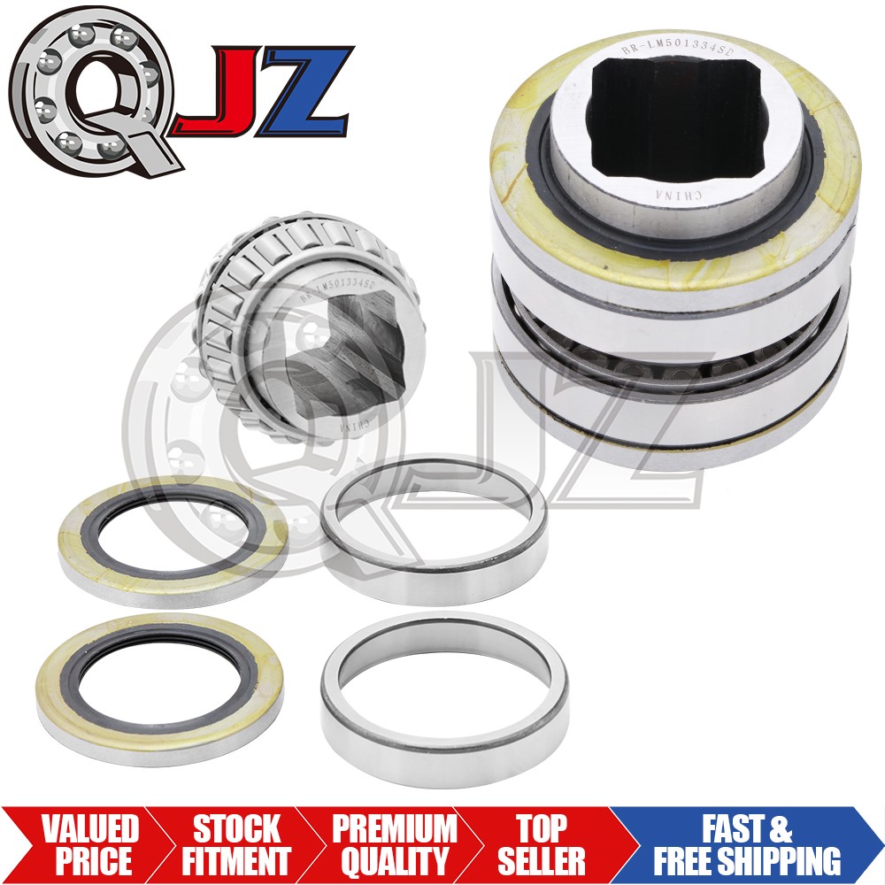 [Qty.2]LM501334SD Tapered Roller Bearing Kit Seals Races (1.25″ x 2.89″ x 2.88″)