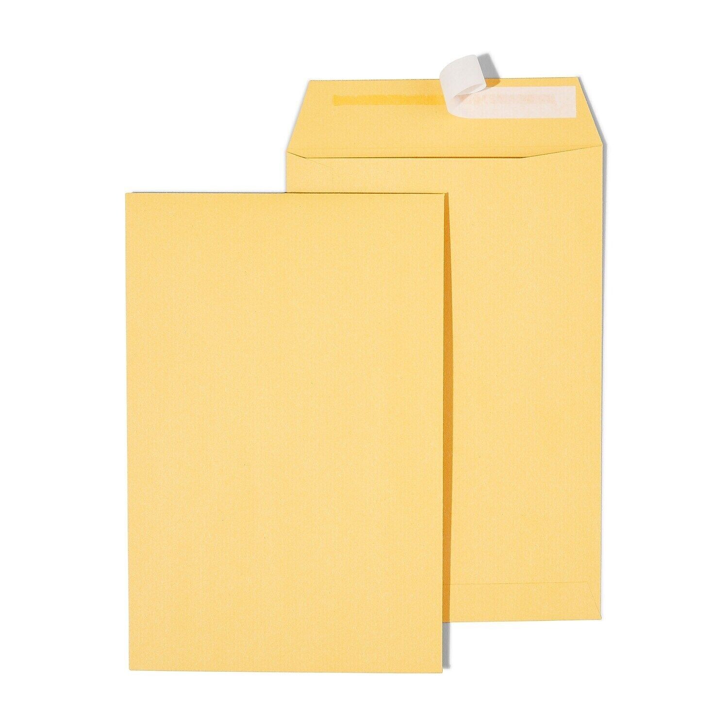 Prinko 9″x12″ Mailing Shipping Kraft Catalog Envelope, Self-Seal, 24Lb, 100/BX