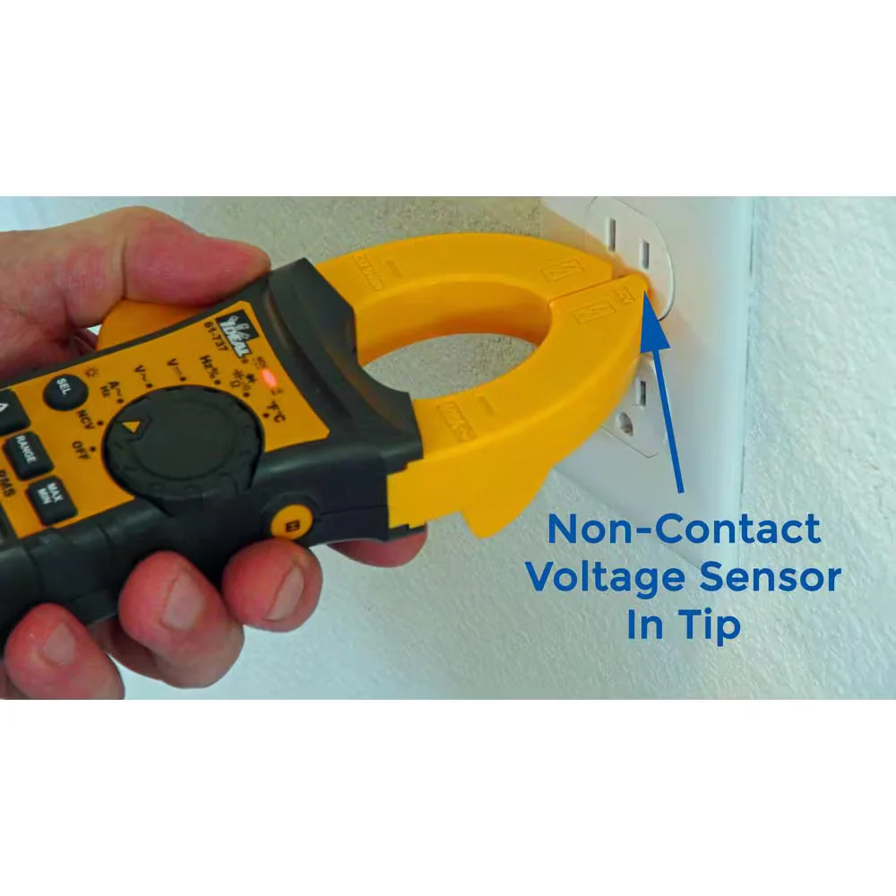 IDEAL 400Amp 600V AC/DC Digital TRMS Clamp Meter with NCV and Temp Audible Alert
