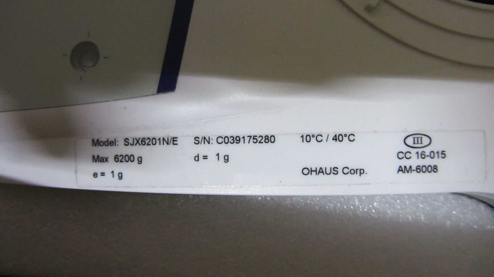 Ohaus SJX6201N/E Legal Trade Scale – In factory box w/ paperwork & accessories