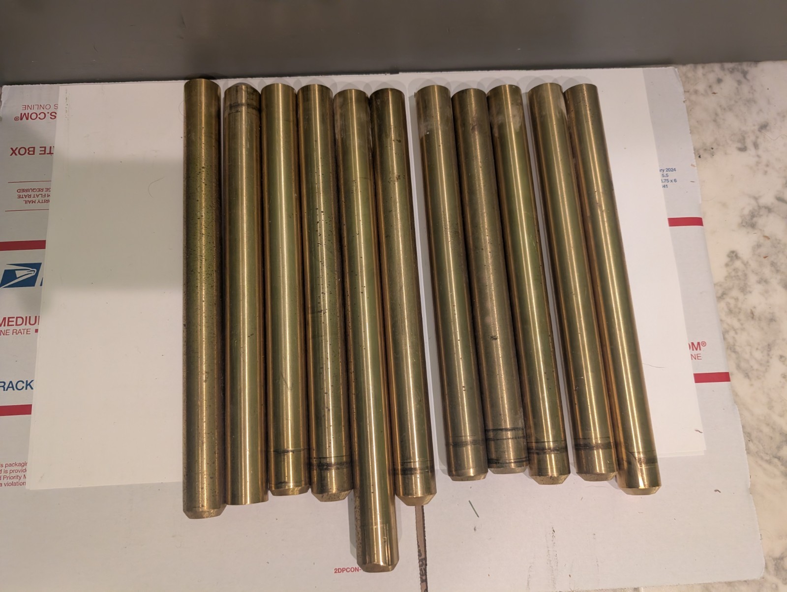 Brass Rods 1 Inch x 10″ Inch Brass Solid Round Rod