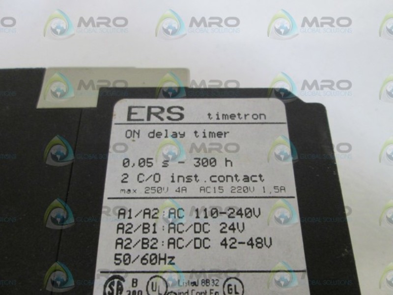 ENTRELEC ERS 2.430.103.02 TIMETRON ON DELAY TIMER 0,05s-300h UNMP