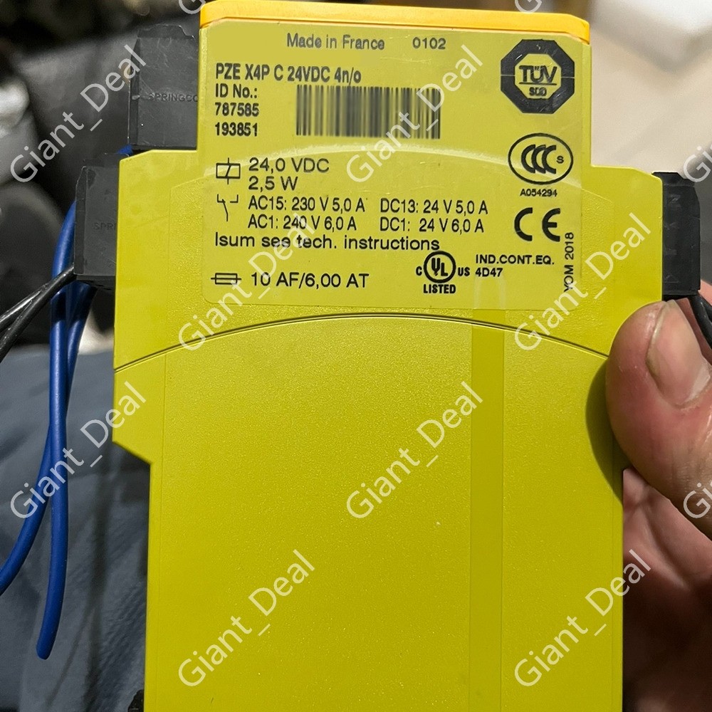 787585 PZE X4P C Safety Relay Expansion Module for Pilz 24VDC 4n/o Spring-loaded