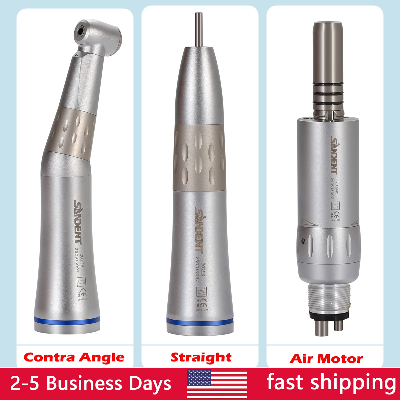 10 Pcs YDA4 Dental High Speed Turbine Handpiece Push 4Hole Fit NSK PANA MAX CE