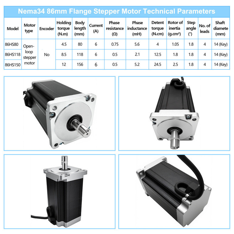 57 Nema23 86 Nema34 Stepper Motors Encoder Easy Servo Stepping Motor driver Kits