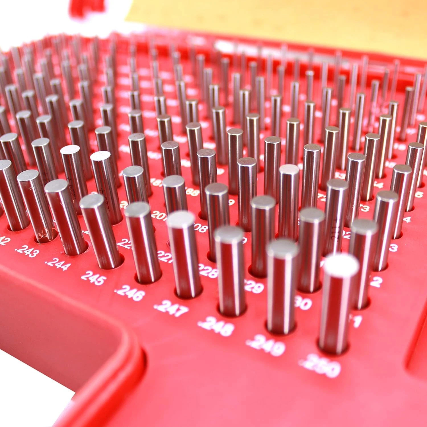 Pin Gauge Pin Gage Set 190/250pcs M1 M2 Class ZZ Metric Steel for Maintenance US