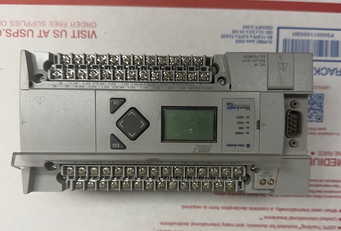 ALLEN BRADLEY 1766-L32BWA MICROLOGIX 1400 CONTROLLER SER C FW 21