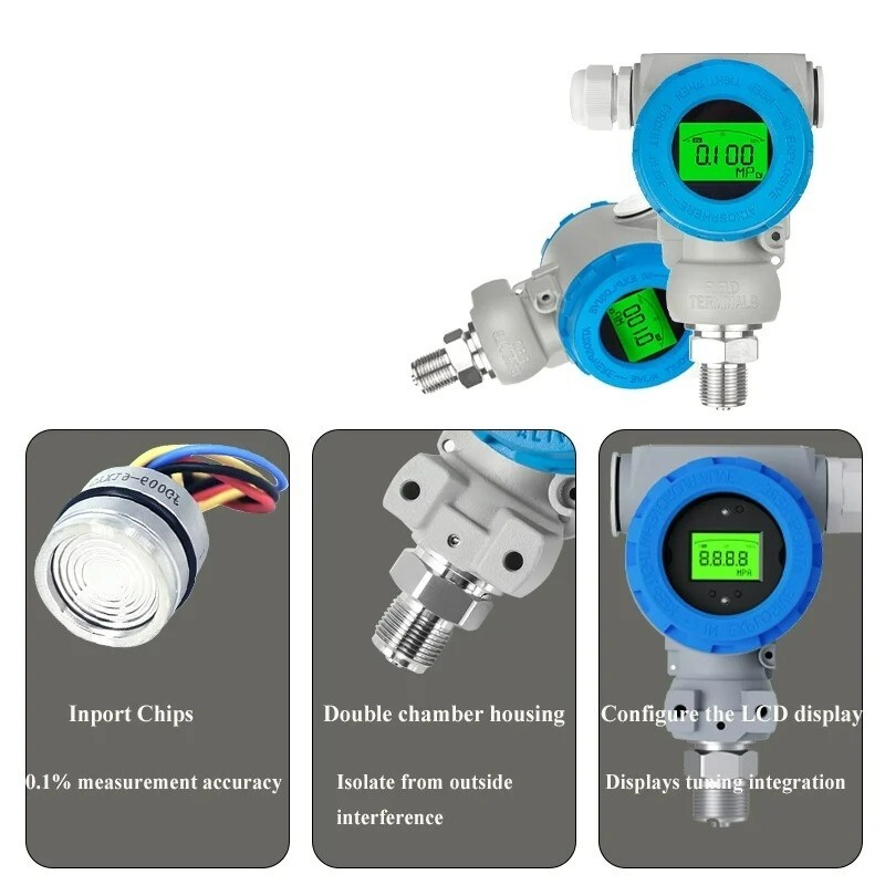 4-20mA Digital Pressure Transducer Sensor 0-10Mpa 0-60Mpa EX-Proof Transmitter
