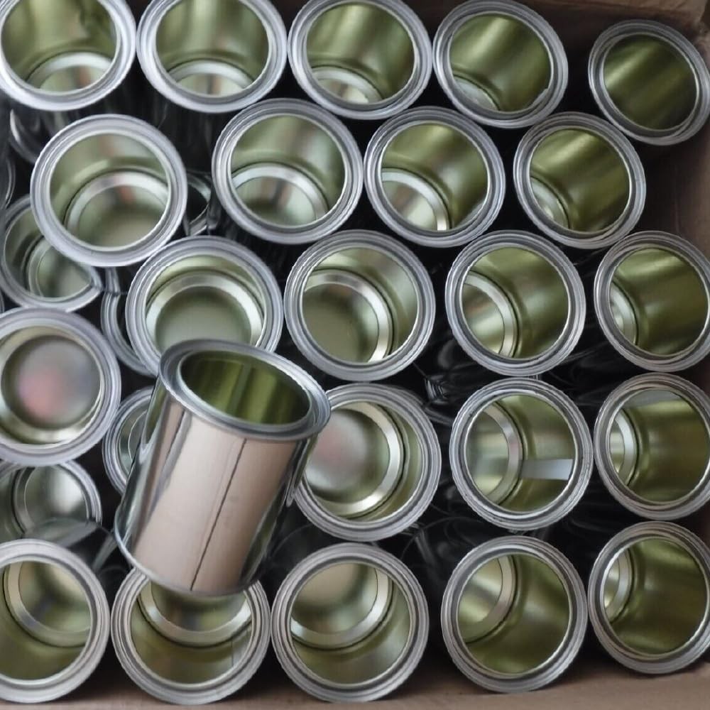 LAUCO Empty Paint Cans with Lids – 128 oz Gallon Metal Paint Cans, 6 Pack,