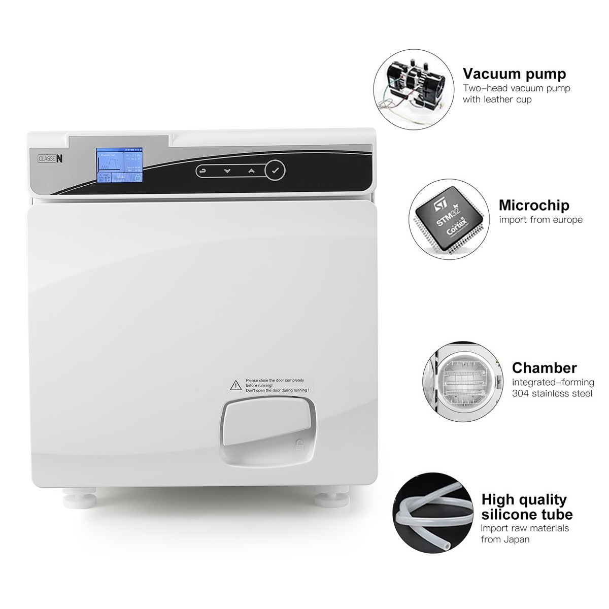22L Class N Dental Autoclave Vacuum Steam Sterilizer with Drying Function