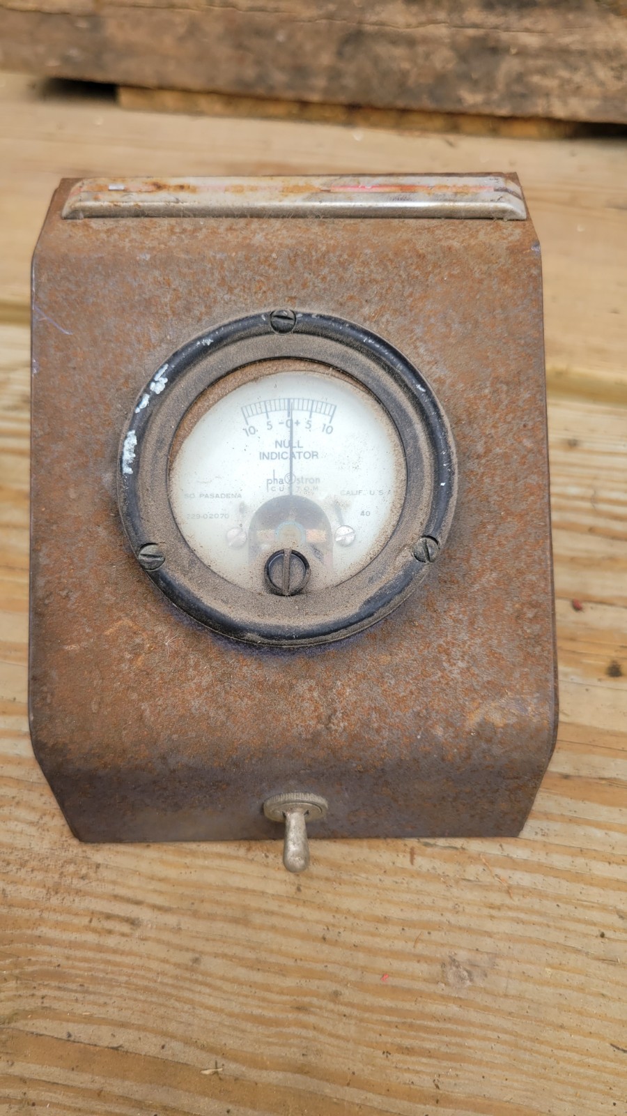 PHASTRON TYPE 229-0270 USA CALF 40 NULL INDICATOR Gauge VINTAGE