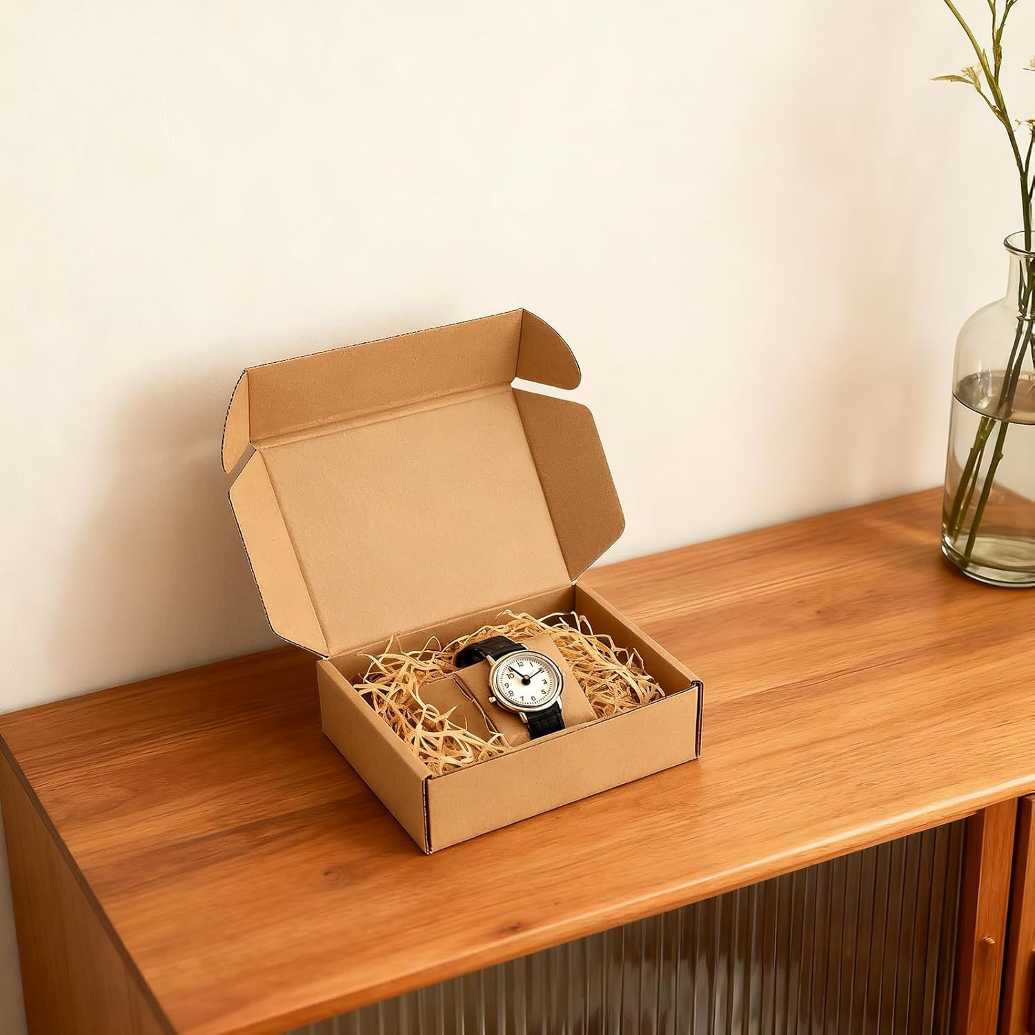 7x5x2″ Shipping Boxes 15 Pack, Brown Mailers for Small Business