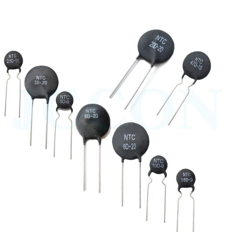 5pcs NTC Thermistors Resistors Inrush Current Limiter 2.5D 3D 5D 8D 10D 16D 47D