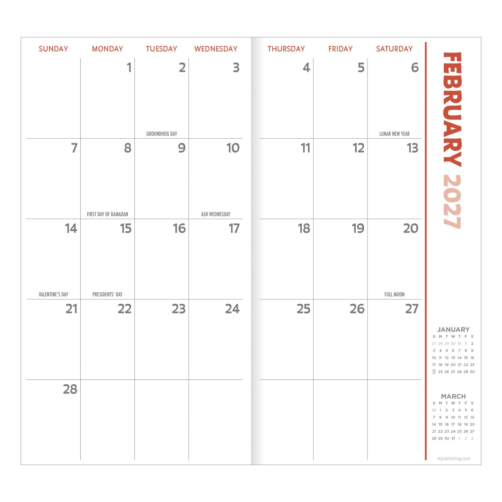 2027-2028 Kitten Small Monthly Pocket Planner