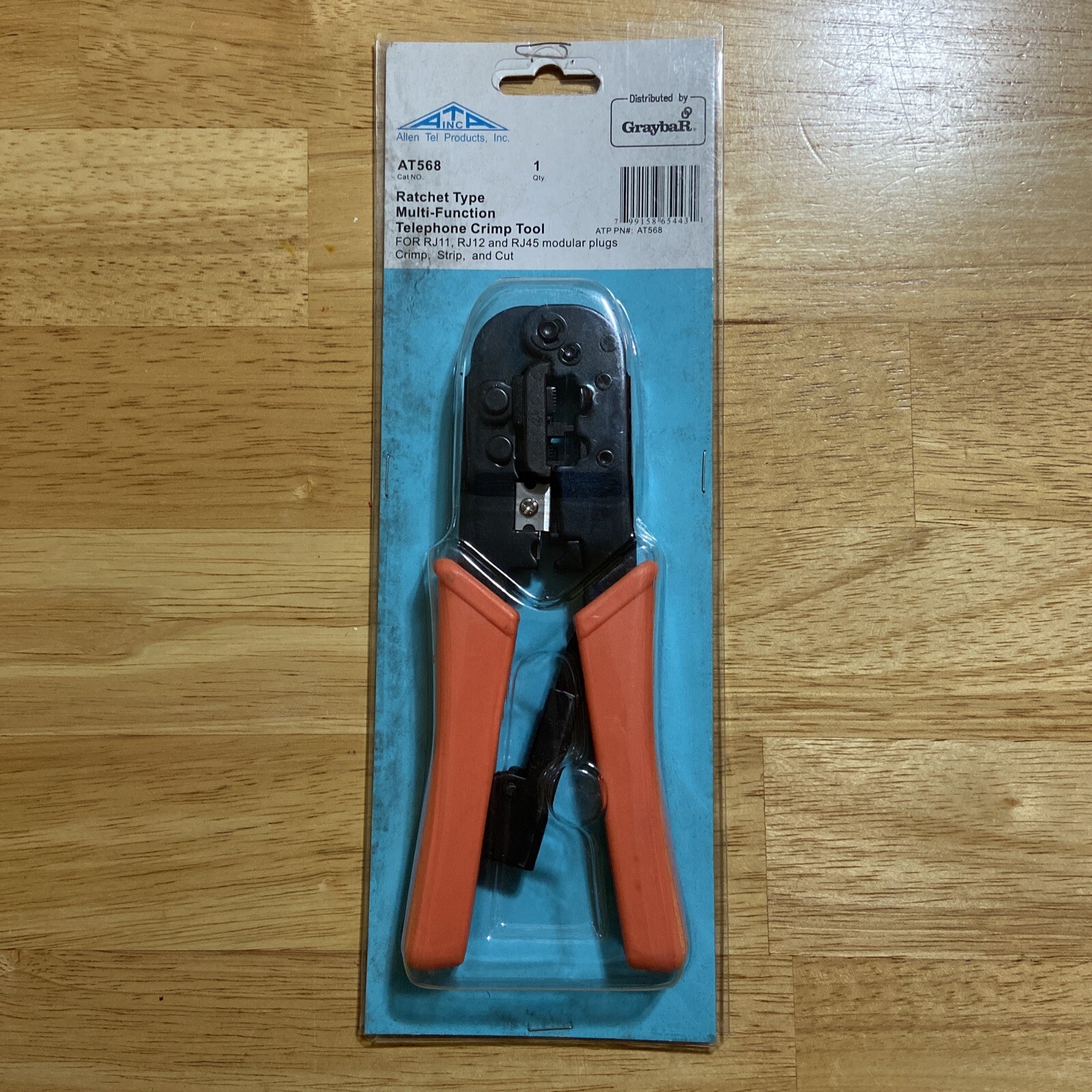 ALLEN TEL AT568 Crimping Tool RJ11 RJ12 and RJ45 Crimp Strip and Cut