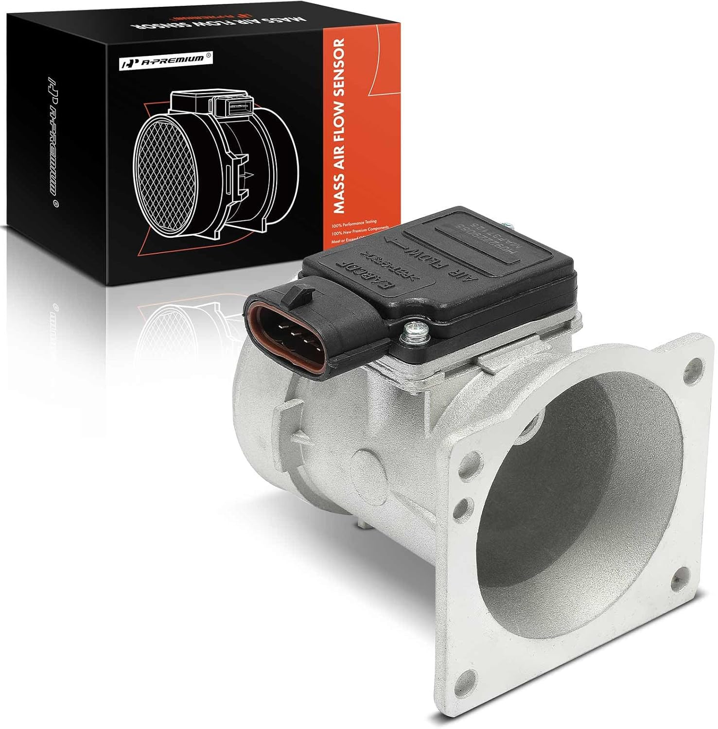 Mass Air Flow Sensor Meter Assembly W/ 4Pins [1.9 2.3 3.0L] Compatible with Ford