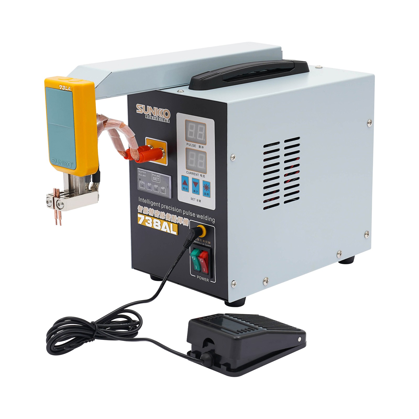 Battery Welding Machine Electric Handheld Pulse Spot Welder 50-900A 3.6KW 110V