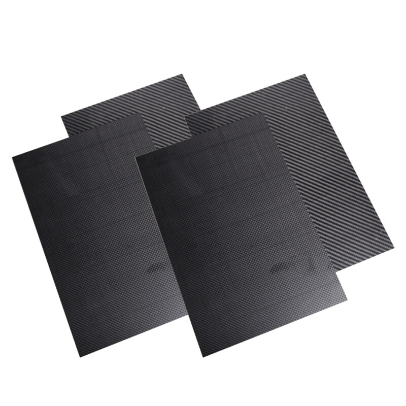 0.2mm 0.5mm 1mm 2mm 3mm 4mm Carbon Fiber Fibre Board Sheet 300x200mm 100x100mm