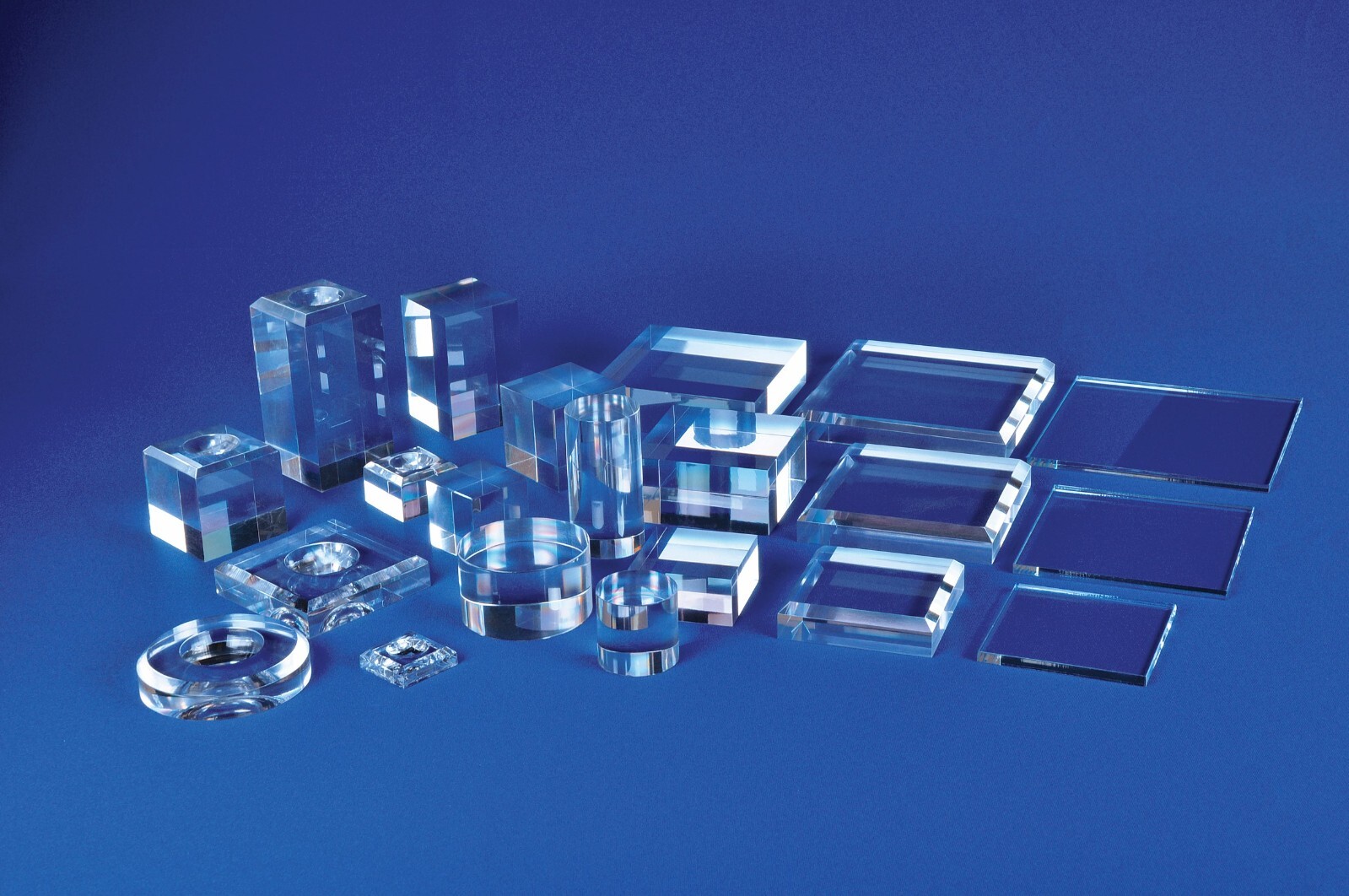 Clear Acrylic Solid Polished Display Block 1-1/2″ x 5″ x 5″