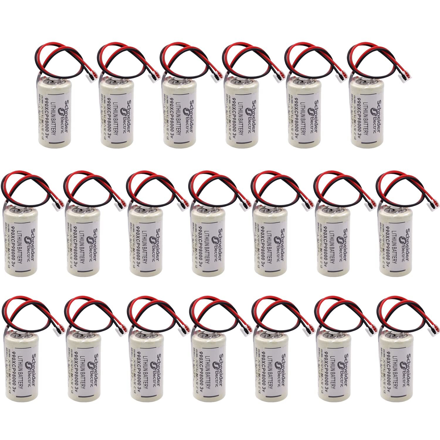 20 x 990XCP98000 Battery for Modicon 990XCP98000 PLC Battery 3V Lithium 1800 mAh