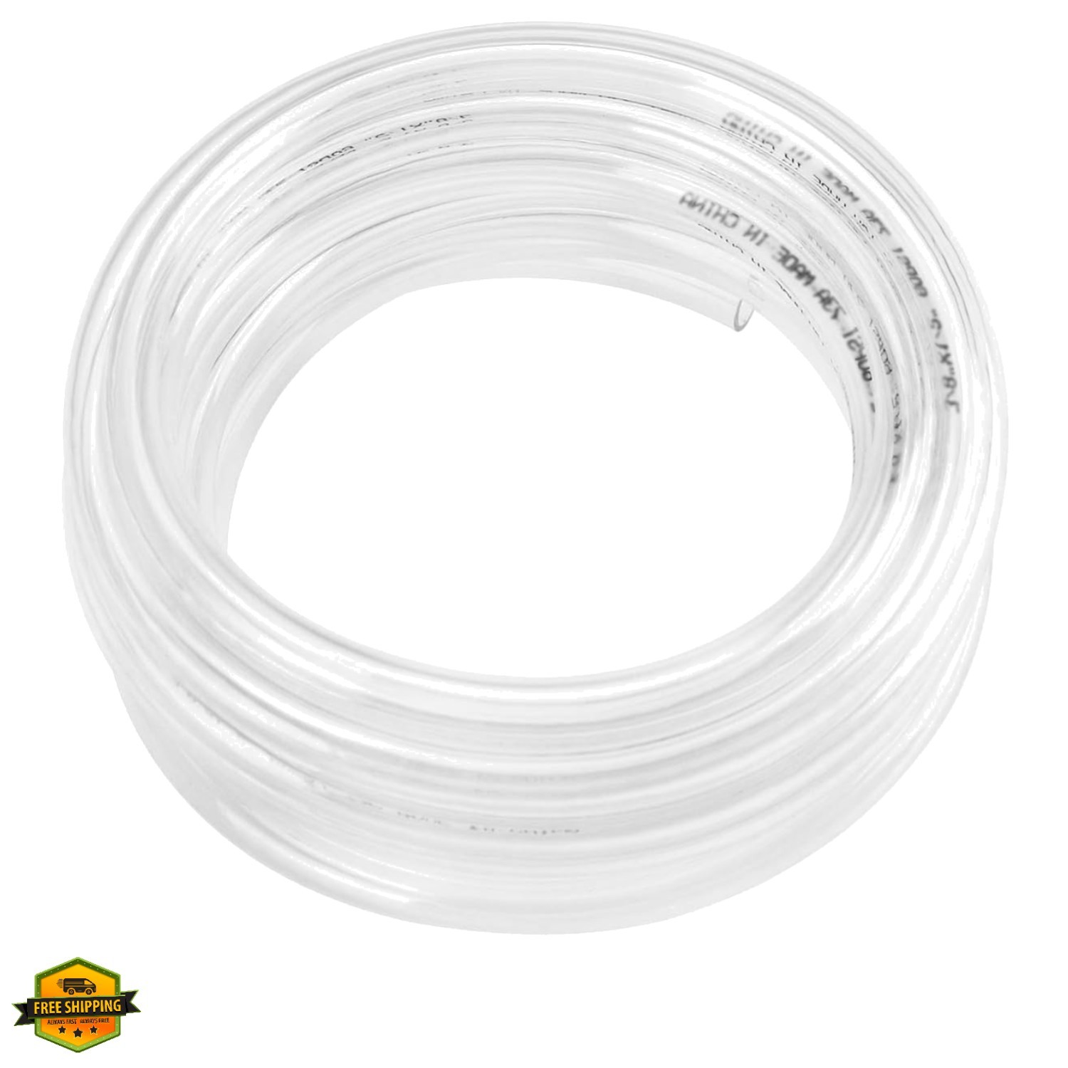 5ft x 3/4″ ID Clear Vinyl Tubing, Flexible Hybrid PVC Tubing Hose, Lightweigh…