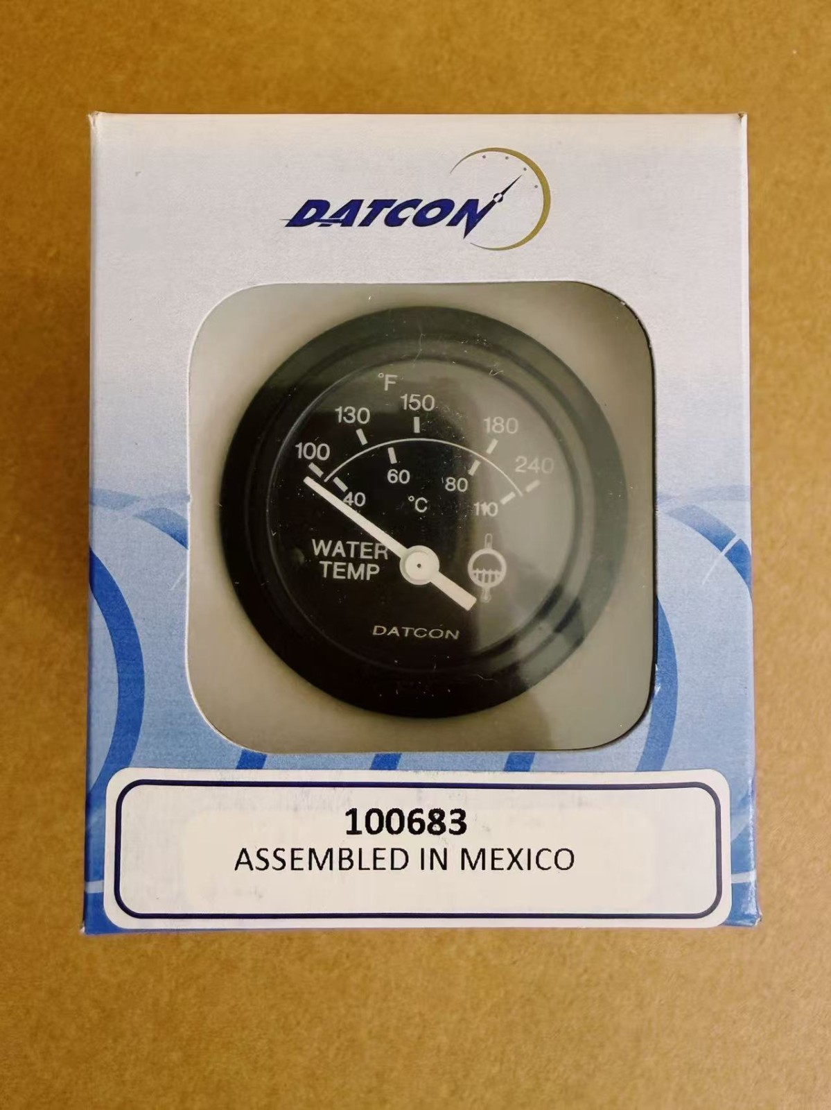100683 – Datcon Water Temperature gauge 12V 100-240 degrees (NEW)