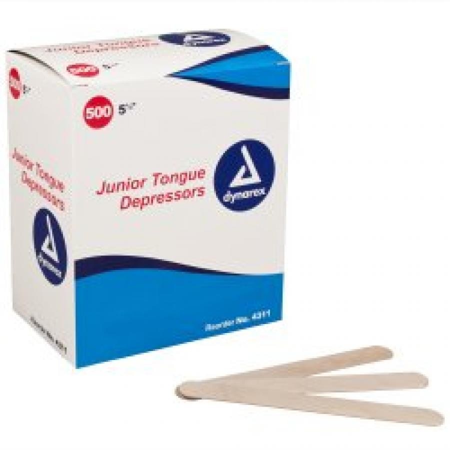 dynarex Junior Tongue Depressors, 500 Count, 4311