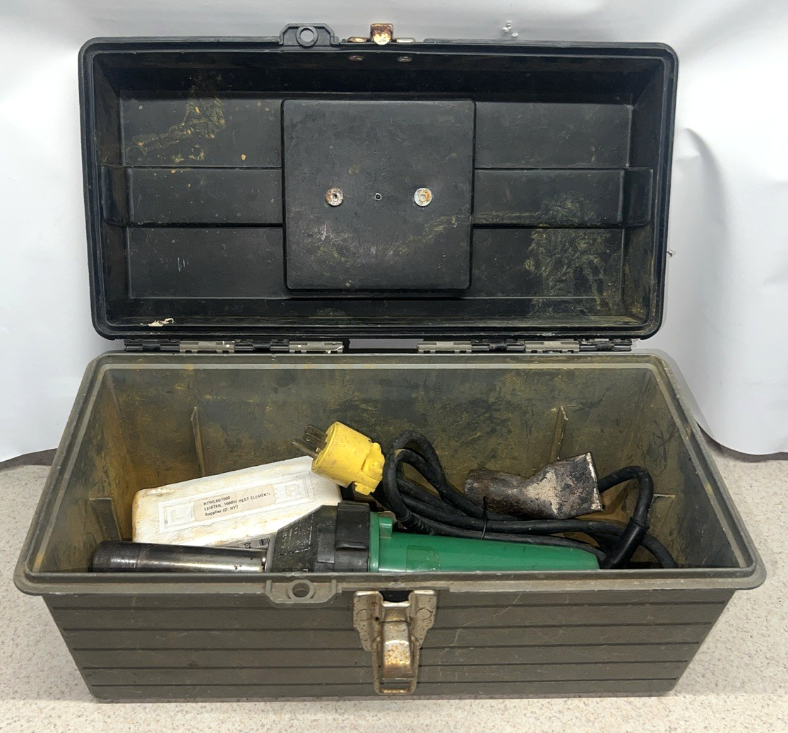 Leister Triac S Electric Corded 1600W Hot Air Tool Heat Gun 120V w/case Tested