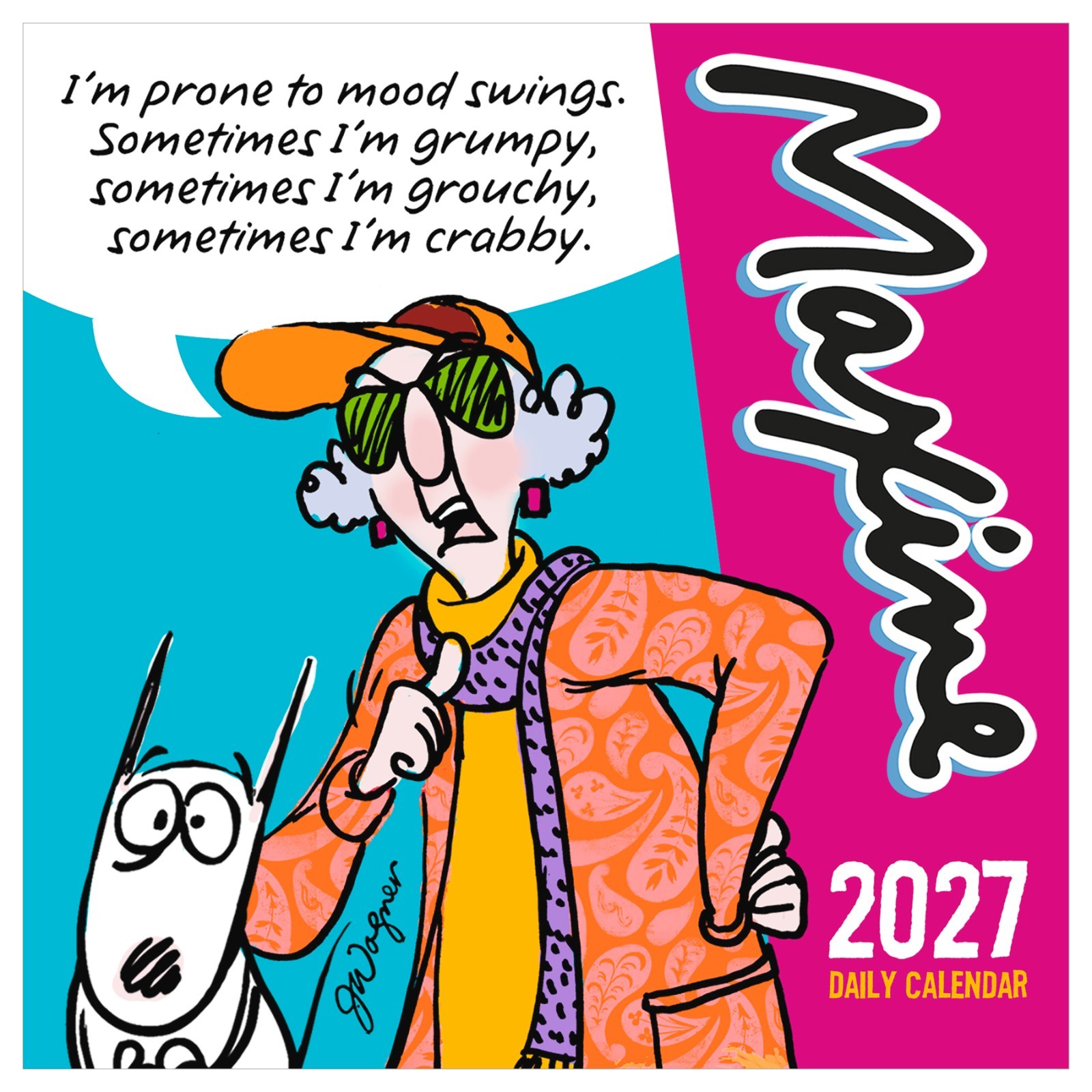 2027 Maxine Daily Desktop Calendar