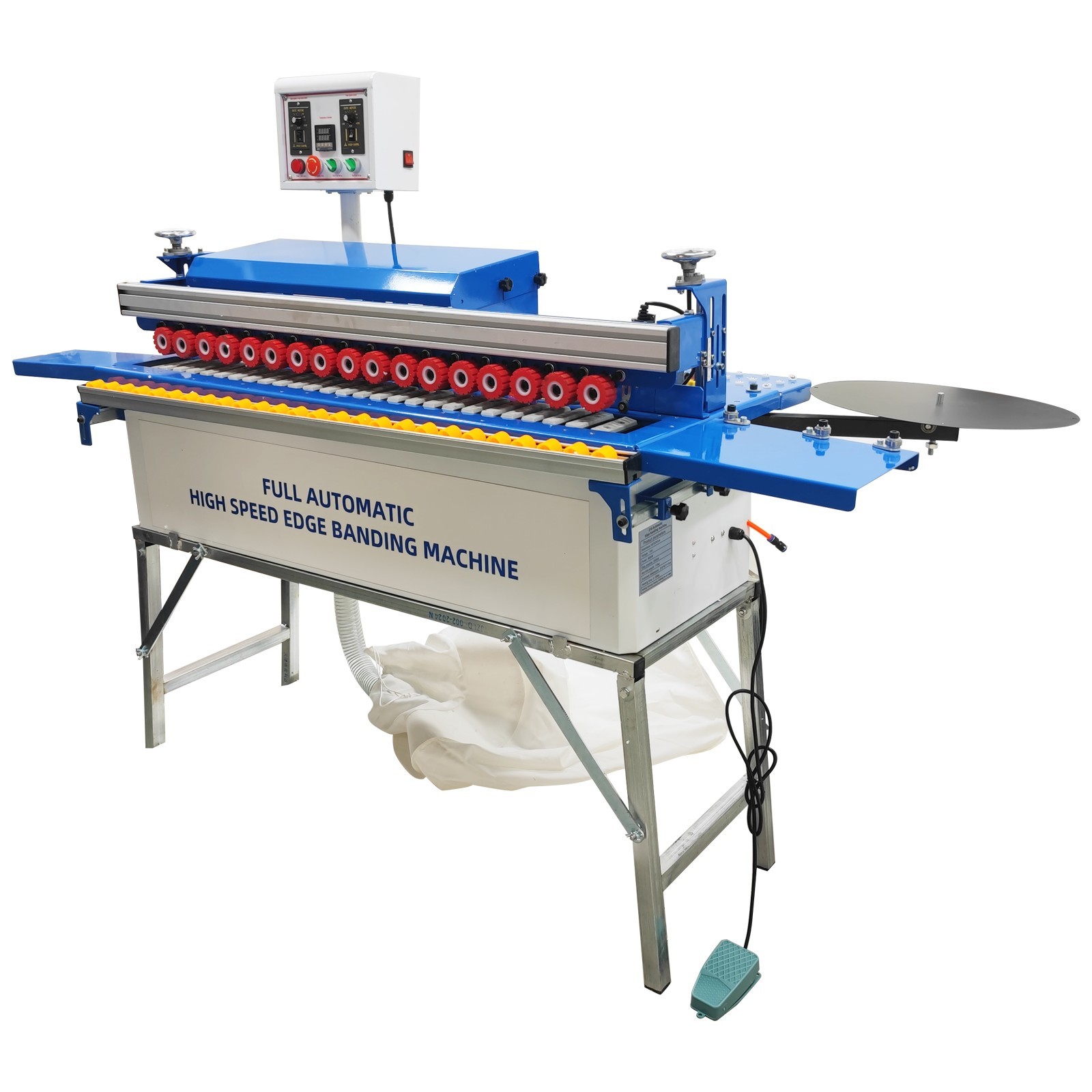 110V Straight and Curved Edge Banding Machine Edge Bander with Dust Cleaner 800W