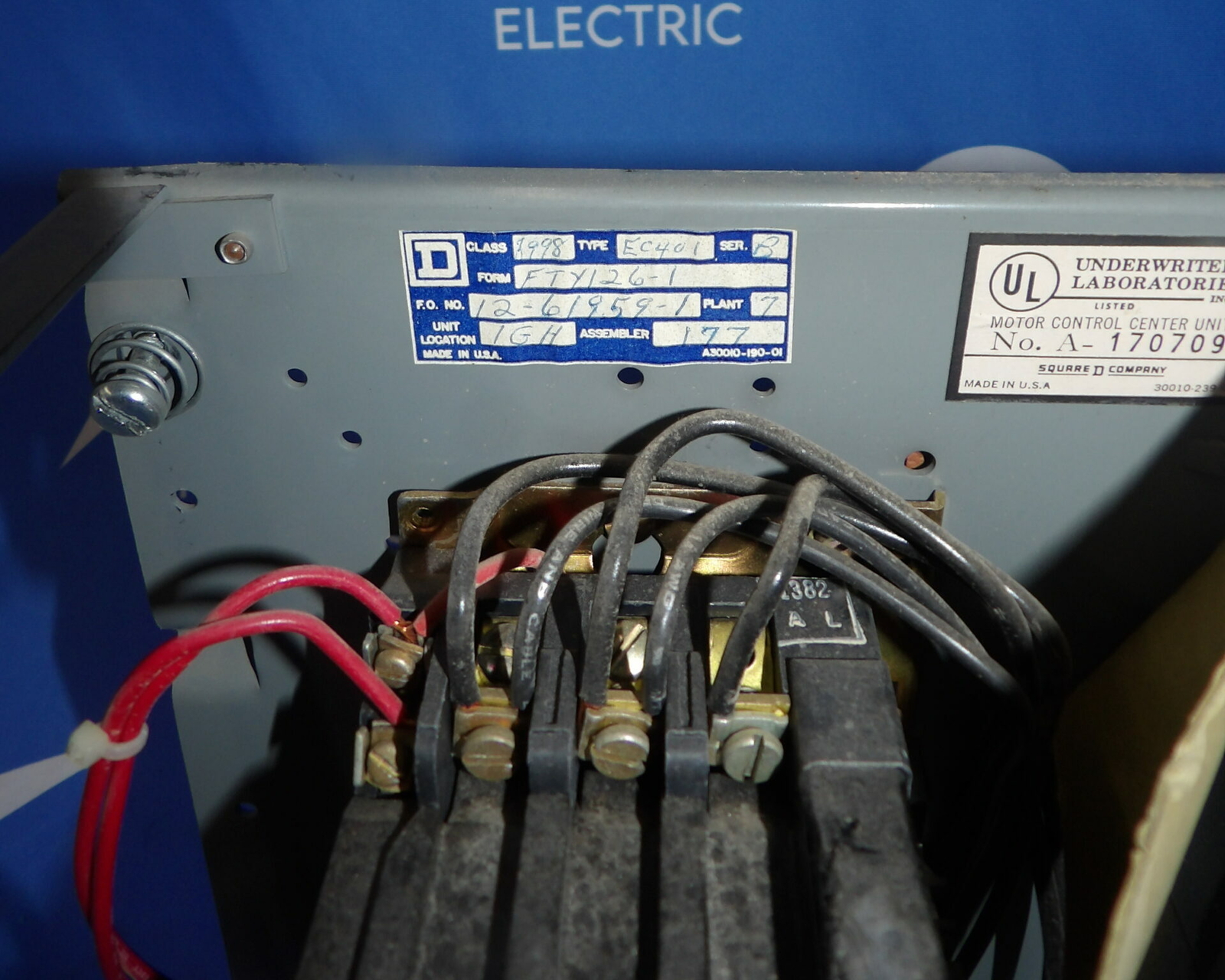 Square D 8536 SCO-3 8998 EC-401 Series B 15A Breaker MCC Motor Control + 1 Ye…