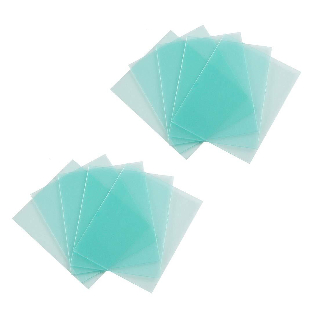 10pack Welding Protective Lens Replacement 4.33 X 3.54 Inch 110 Mm X 90 Mm Tra