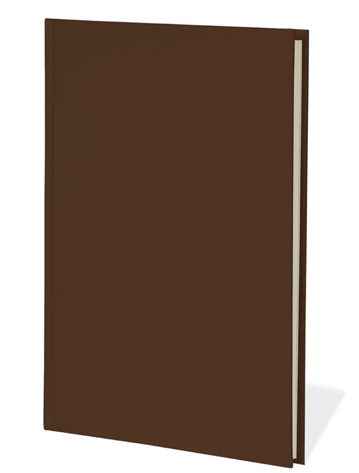 Semikolon A4 Classic Linen Cover Notebook 8.5 X 12 Inches, 144 Lined Pages Brown