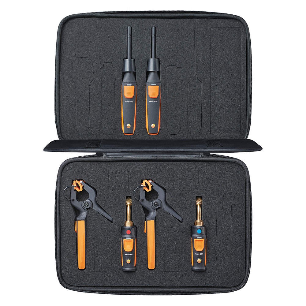 TESTO 0563 0009 Smart Refrigerant Probe Kit, Bluetooth 55CH28