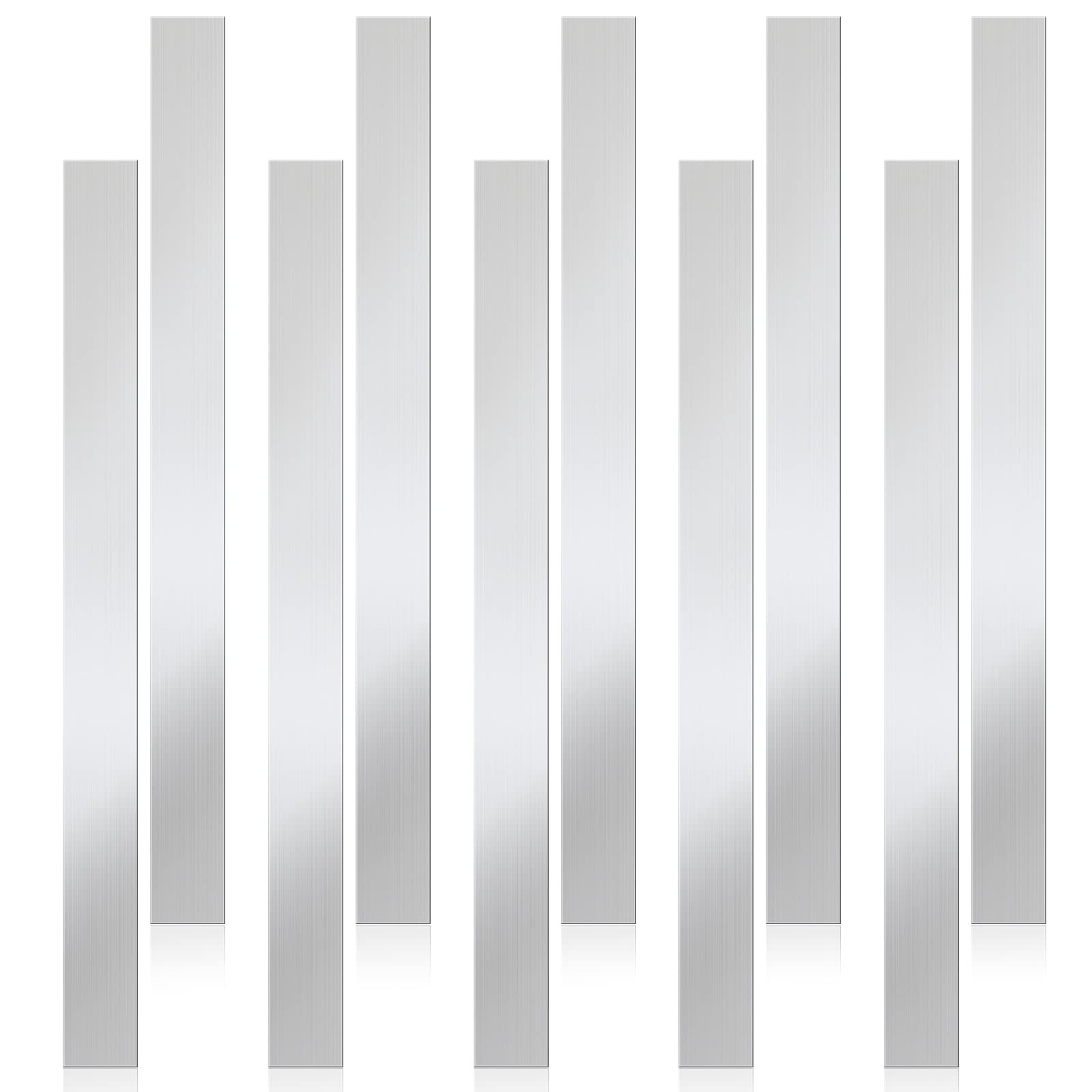 10 Pcs Stainless Steel Shim Stock Metal Sheets 0.02” Thick, 1” Wide