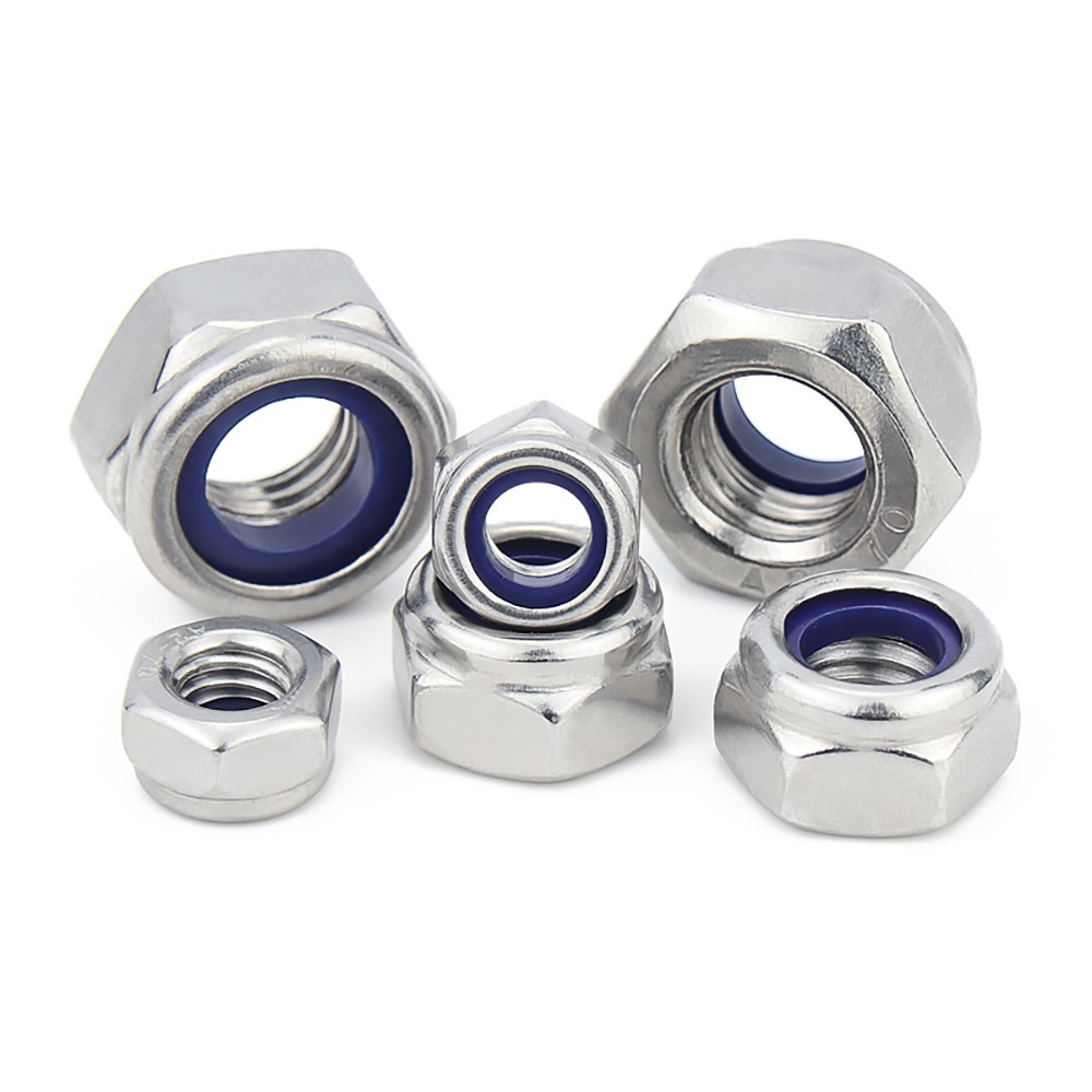 Fine Pitch Nyloc Nuts A2 Stainless Steel Fine Thread Nylon Lock Nuts M8 – M20
