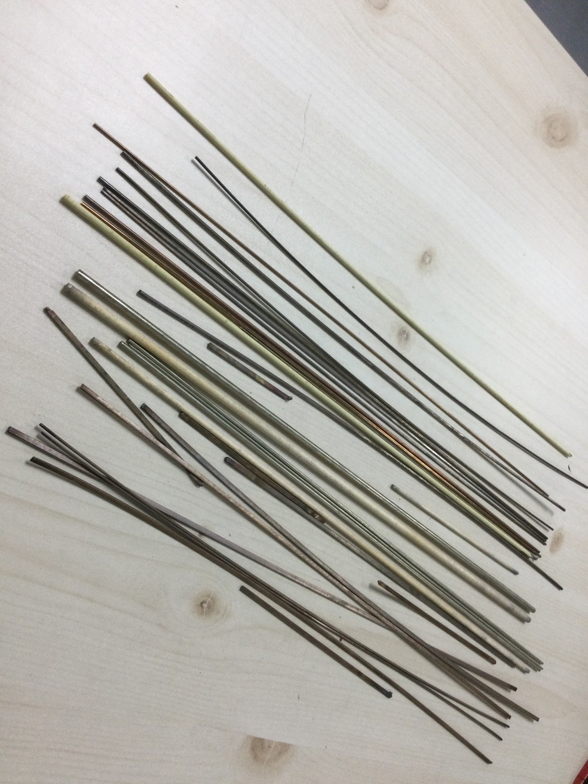 25 Misc Rods silver-copper-phosphorus brazing alloy Mixed Lot 1.1lbs