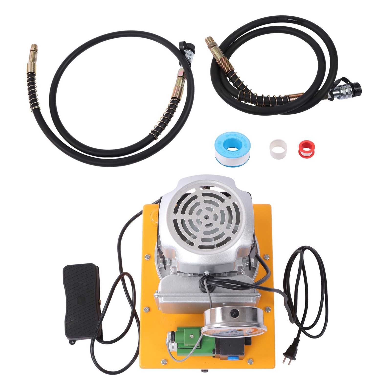 10000PSI Single Acting Electric Hydraulic Pump 8L Solenoid Valve 110V